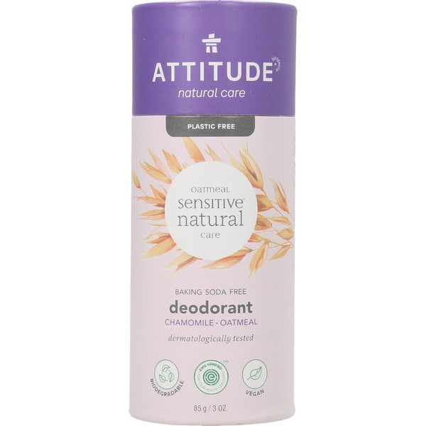 Attitude Oatmeal Sensitive Natural Care Deodorant - Chamomile, 85 g