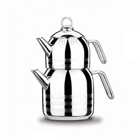 Korkmaz Astra 18/10 Stainless Steel Turkish Teapot Team Induction Compatible