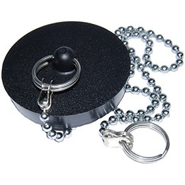 Boutt 3179678 BCB45 Badewannenstöpsel aus Gummi, 45 mm, Kette 60 cm