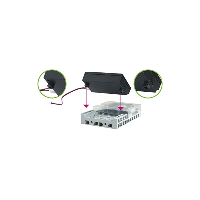 アーテック ブロック用電池ボックスコード付（単３電池３本） 154013 プログラミング ロボット アーテックブロック 部材 部品 パーツ 電子