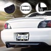 HCSS Black and White Snake Crawling License Plate Frame Aluminum