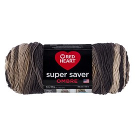 Red Heart E305.4923 Ombre Yarn, Hickory
