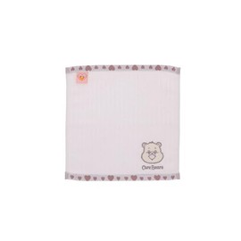Marushin 5545004200 Handkerchief, Sparkle Heart Bear, Care-a-Lot Care Bears Bear, Clothes, Mini Towel, Towel Handkerchief, Cotton