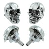Bashineng Skull License Plate Bolts Fasteners License Plate Screw Decoration