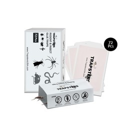 Trapsters USA Pest Paper Glue Trap Sticky Boards (72CT) - 8.3''x5.3'' Extra Strength, Non-Toxic Pre-Baited Adhesive for Mice - Safe Pest Control - Child & Pet Friendly - Indoor Use (Unscented)