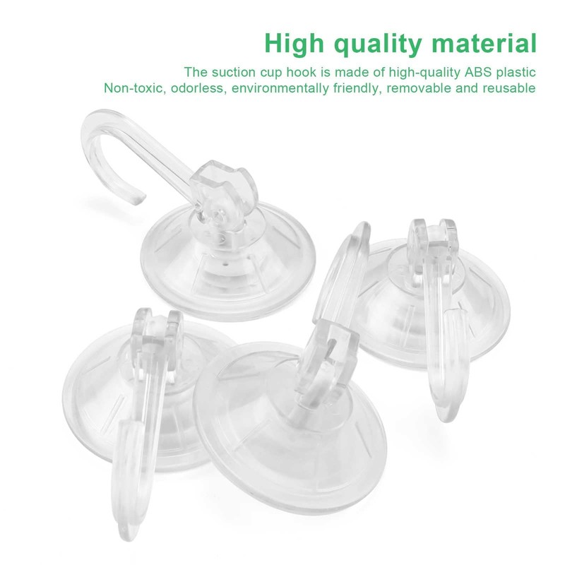 HERKINDNESS Pack of 10 Suction Hooks, Extra Strong, Suction Cups