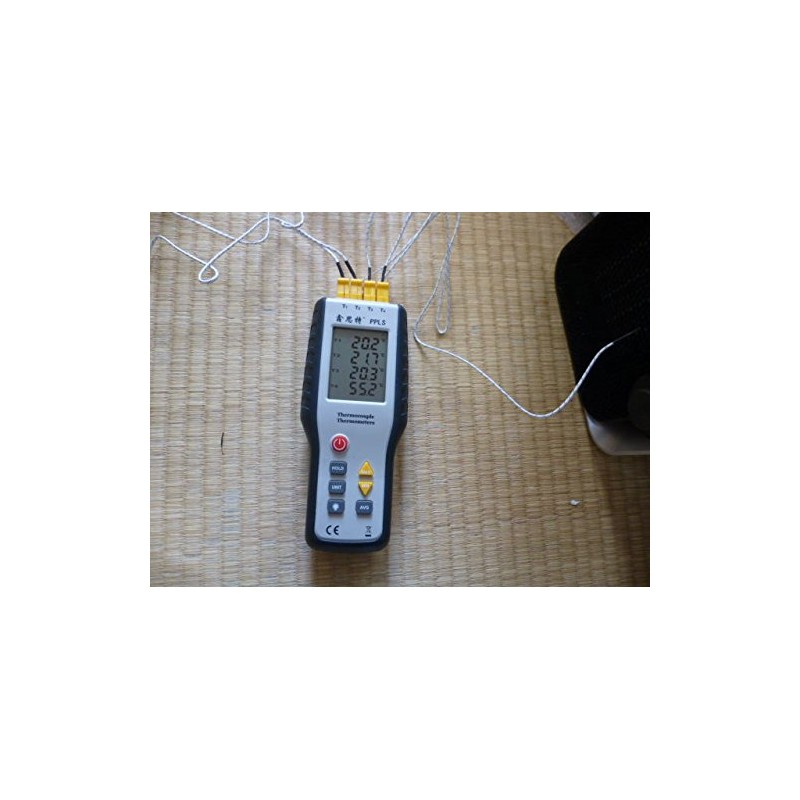 PPLS 4 Channel Digital Thermocouple Thermometer with 8 K Type