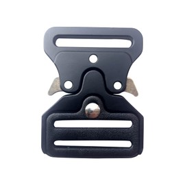 TXZWJZ Heavy-Duty Metal Tactical Belt - 1.25 Inch, 2 Pack Metal Quick Release Buckle for Luggage Straps, Pet Collar, Backpack Repairing