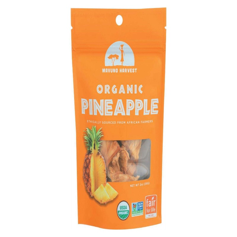 Mavuno Harvest Dried Pineapple, Organic, 2 Oz