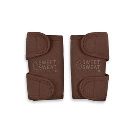 Sports Research Sweet Sweat Arm Trimmers for Men & Women | Increases Heat & Sweat Production to The Bicep Area | Includes Mesh Carrying Bag (Terra, Small)