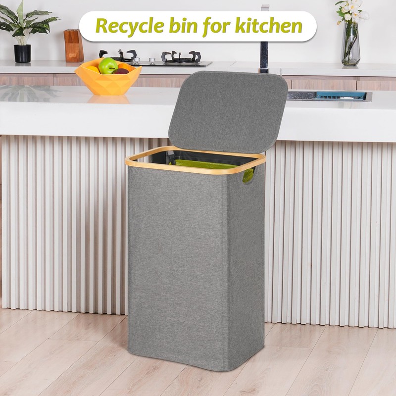 efluky Recycling Bin Holder 100L, 26 Gallon Trash Can with