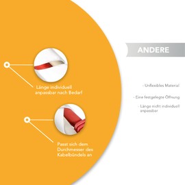 TPFNet Premium SPIRAL CABLE TUBE Cable Bundle Tube 20 – 130 mm Diameter, White, 10 M Spiral Hose for Bundling Cables for PC, TV, Hi-Fi system etc.