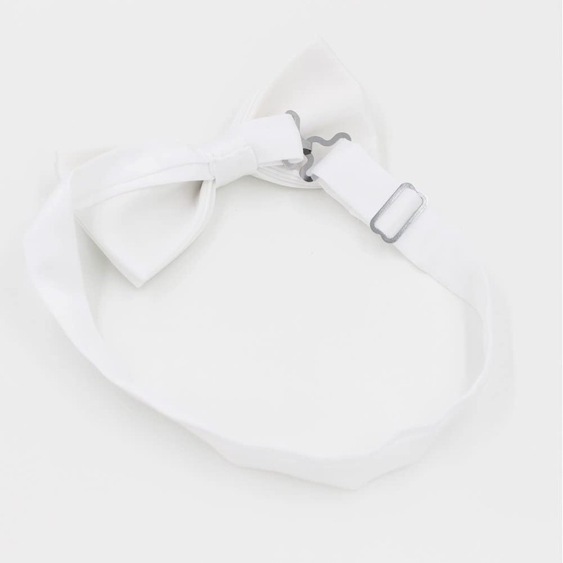 NECOTIA Men's Bow Tie, Stylish, Single Bowtie, Black, Plain, Wedding,