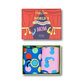 Happy Socks Women's Navy Gift Box Socks (Pack of 4), multicoloured