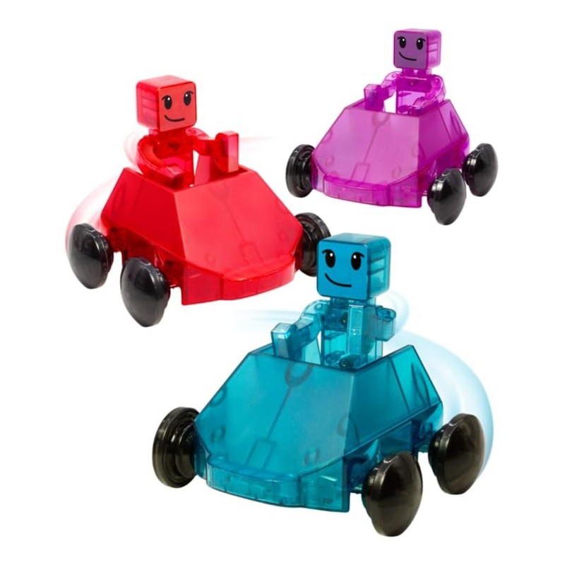 MAGNA-TILES Magna Tiles In Motion Toy Building Blocks with Vehicles