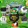 Leyndo 4FT Rises up Down St Patrick's Day Inflatable Outdoor