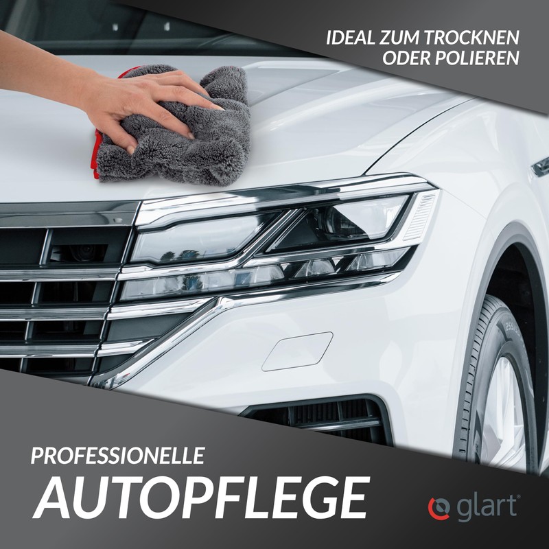 Glart microfiber cloth, for lacquer polishing, discs, cockpit cleaning at