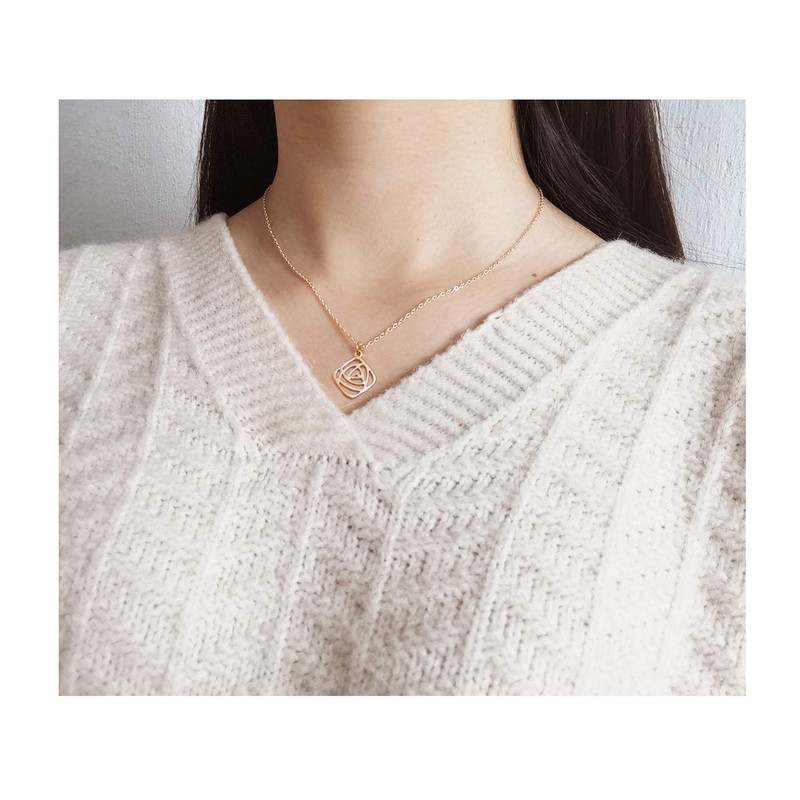 RZKING - Collar con colgante de estrella de la amistad,