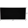 Black Plexiglass Sheet - 1/4" Thick Cast (12" x 24")