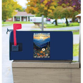 Asheville North Carolina Design F Souvenir Magnetic Mailbox Cover