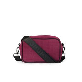 Bolsa de neopreno para cámara de la marca Pop Ups – Correa diaria, funda de viaje, correa de hombro ajustable para mujer, mensajero de moda, Burgundy