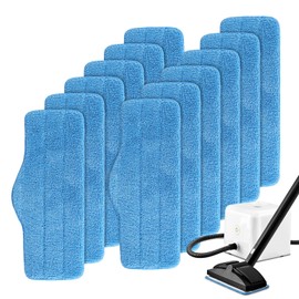 Steam Mop Pads Fit for Dupray Neat Steam Cleaner - 12 Pack Neat Washable and Reusable Microfiber Pads - Accessories for Neat Steam Cleaner