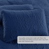 Pure Bedding Quilt Set Full/Queen Size Navy - Oversized Bedspread