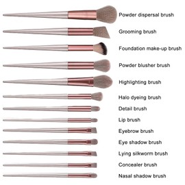 ILamourCar Makeup Brush Set, 13 Pieces, Make Up Brush Set, Face Make-Up Brush, Cosmetic Brush, Eyeshadow, Face Brush, Brush Face and Eye Cosmetic Brush