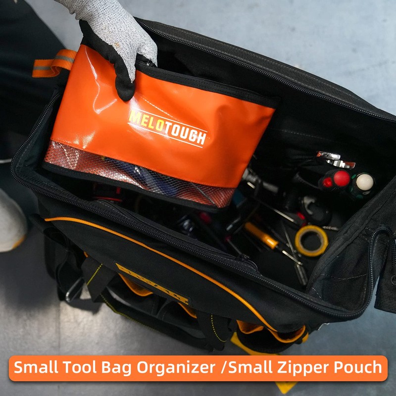 MELOTOUGH Waterproof Material 12 inch Zipper Tool Pouch 2 Pack,