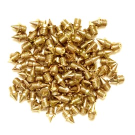 ecoSpikes Stainless Steel Track and Cross Country Spikes (1/4" Gold, 100x)