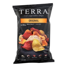 UD_Terra Exotic Vegetable Chips-Original Case of 12 Boxes 6.8 oz Each Salty Taste Soft Texture Fried Potato & Onion Chips