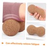 Beavorty Cork Massaging Ball Hand Exercise Small Peanut Ball for