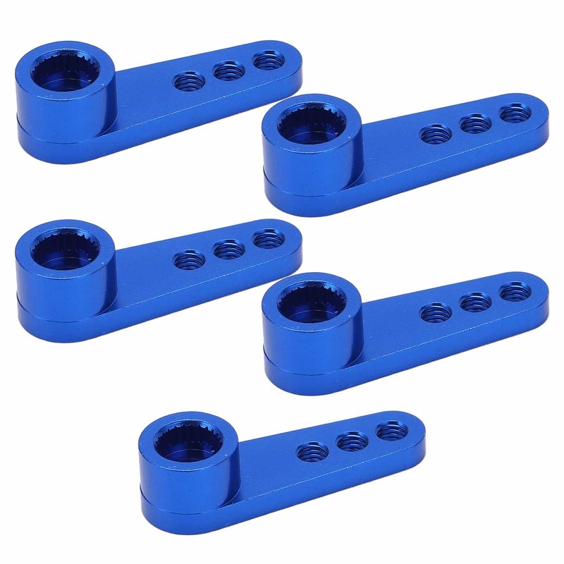 5Pcs 25T Servo Horns Aluminium Alloy Steering Servo Arms Blue