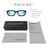 JCTAIFOO Trendy Rectangle Sunglasses for Men Women Vintage Rectangular Retro