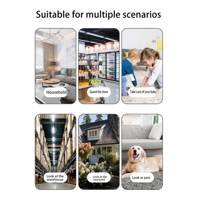 Wireless Indoor Monitor Camera 1080P WiFi Baby Monitor for Home