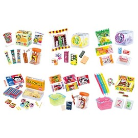 Reement Petit Sample Series Old Nosakashi Street Corner Candy Shop, 1 Box, Approx. H 4.5 x W 2.8 x D 2.4 inches (115 x 70 x 60 mm), ABS and PVC