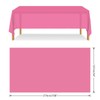 ELECLAND Plastic Table Cover - Hot Pink, 137 x 274
