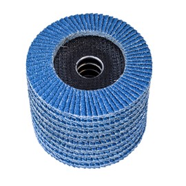 S&R Pro Zirconia Flap Discs Set of 10-115 x 22.23 mm, P80 for Steel and Stainless Steel Grinding, Professional Grinding Discs for Ultimate Precision and Durability