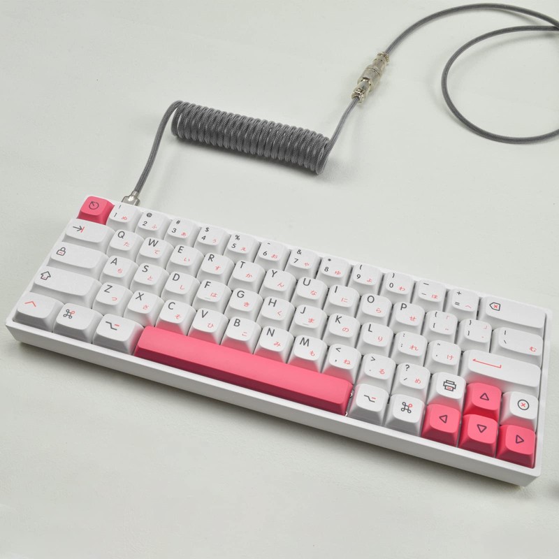 Coiled Gaming Keyboard Cable,Black Coiled Keyboard Cable USB C to