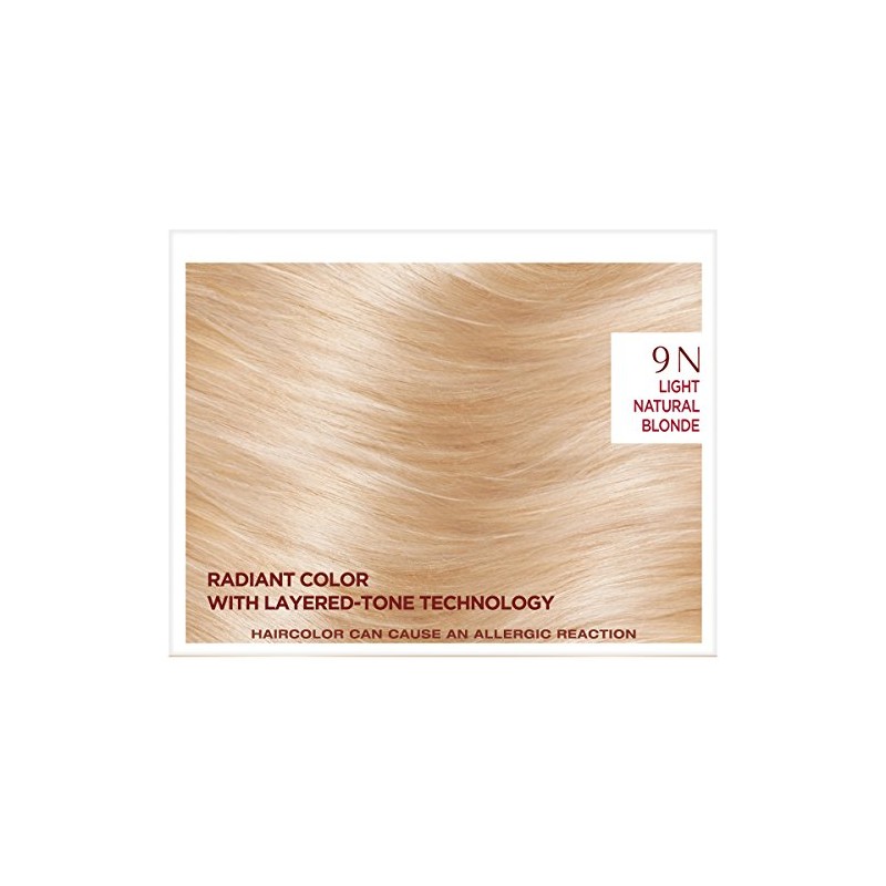 L'Oreal Paris ExcellenceAge Perfect Layered Tone Flattering Color, 9N Light
