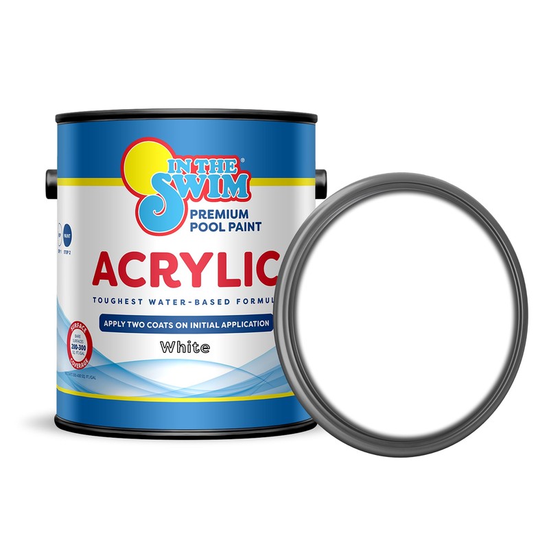 In The Swim Non-Slip Acrylic Swimming Pool Paint - White