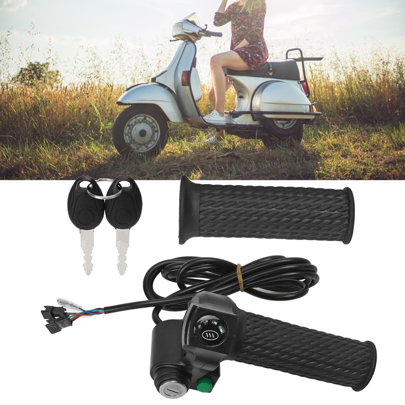 2 PCS Electric Bike Throttle Grip Kit Speed Control Grip