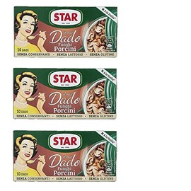 3x Star Ai Funghi Porcini 10 Italian stock cube Stock Cubes 100 g