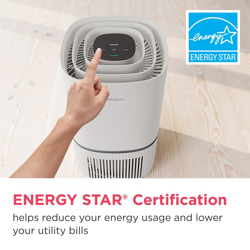 Frigidaire PureA300 HEPA Air Purifier with Wi-Fi for Small Bedrooms,