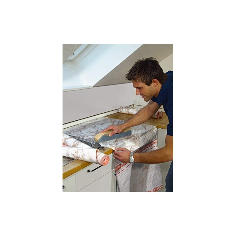 d-c-fix Decorative Self-Adhesive Film, Cortes Marble Brown, 26" x 78"