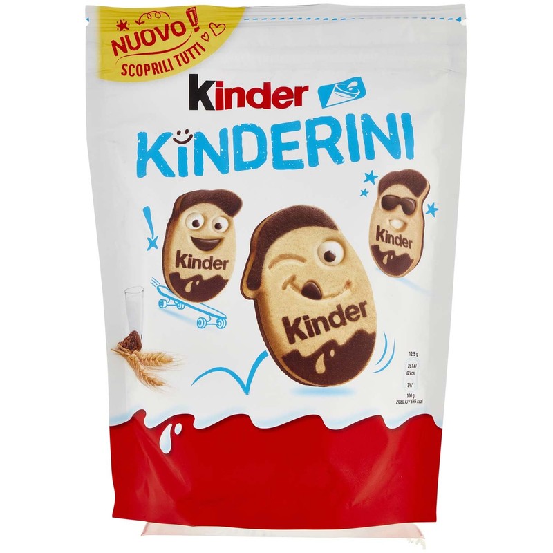 Kinder Kinderini biscuits Frollini milk and cocoa 250g NOVITA'