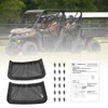 KEMIMOTO UTV Rear Backrest Storage Nets Compatible with Can Am