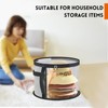 Oversized Clear Hat Box Storage for 7 Caps, Portable Cowboy