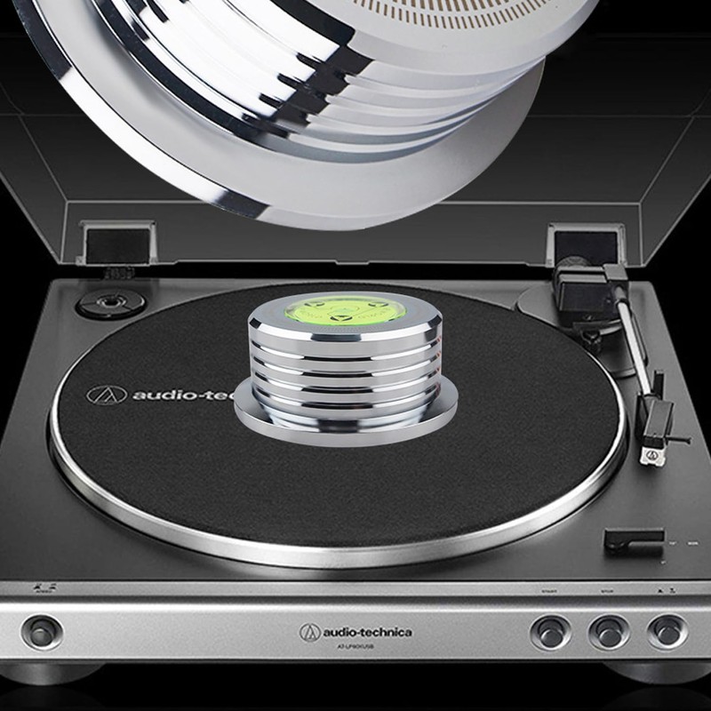 LP Weight Phono Disc Stabilizer, 60Hz Turntable Level, 9.5 oz
