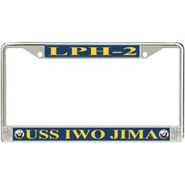 MilitaryBest USS Iwo Jima LPH-2 License Plate Frame